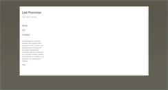 Desktop Screenshot of leephemister.com